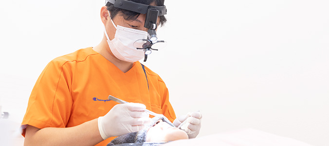 削らない、抜かないにこだわる